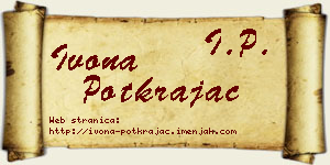 Ivona Potkrajac vizit kartica